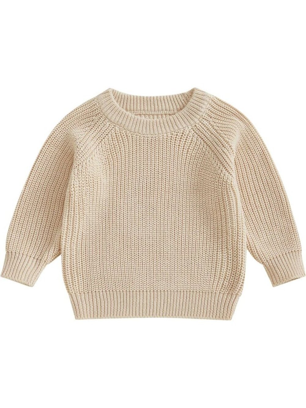 Cozy Baby Knit Crewneck Sweater Pullover Long Sleeve Fall Winter Outfit Unisex